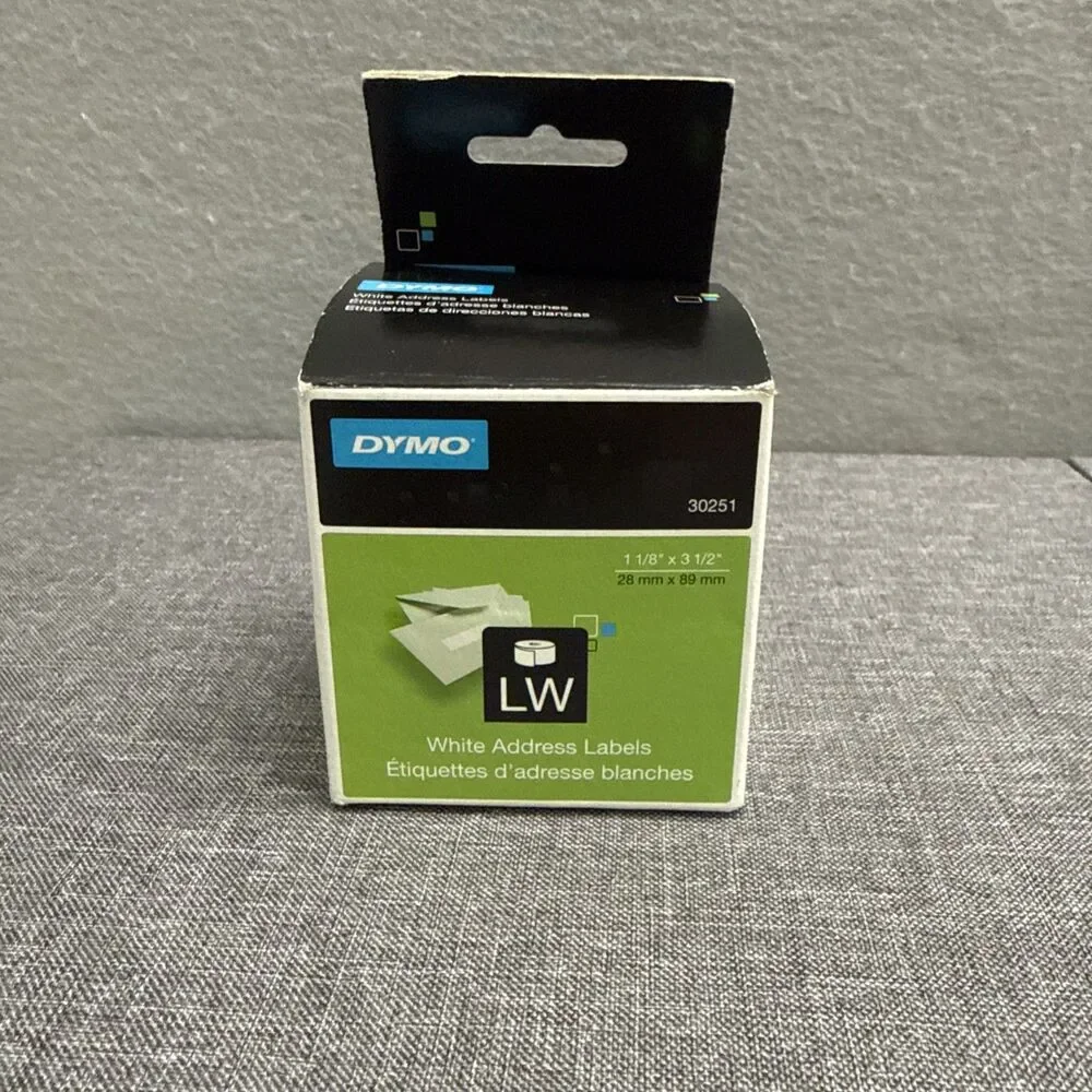 DYMO 30251 WHITE ADDRESS LABELS 1 1/8